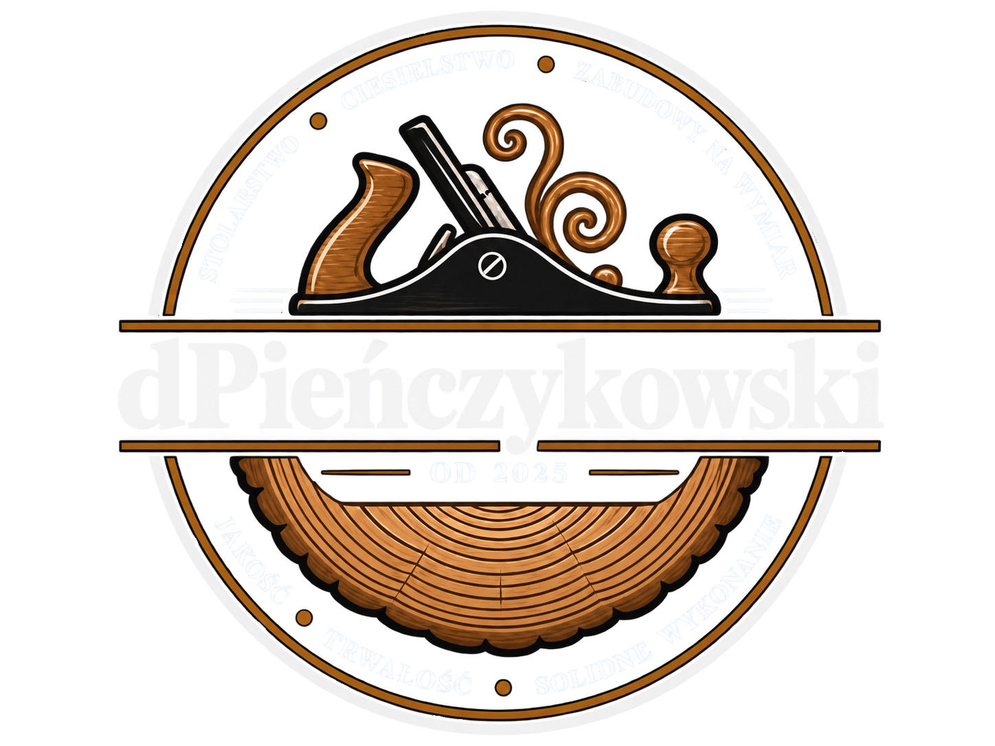Logo dPieńczykowski — stolarstwo i cieślarstwo